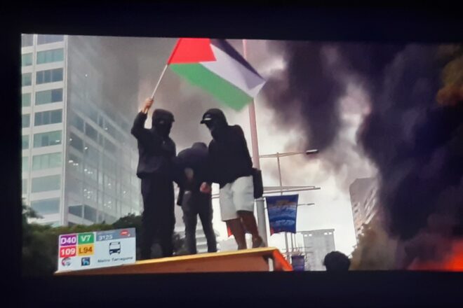 La repressió policíaca dels activistes solidaris amb Palestina