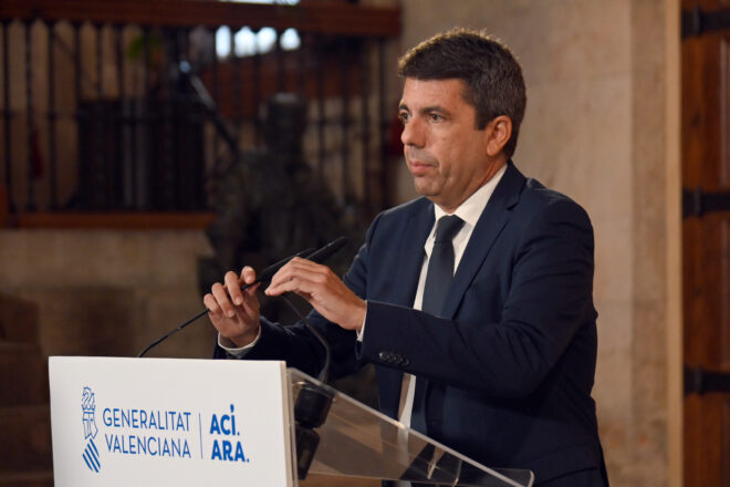 La jutgessa rebutja la pretensió de Mazón d’accedir a la causa de la gota freda