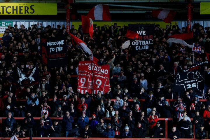 Afeccionats de l'Exeter City, al St James Park. Fotografia: Exeter City FC.