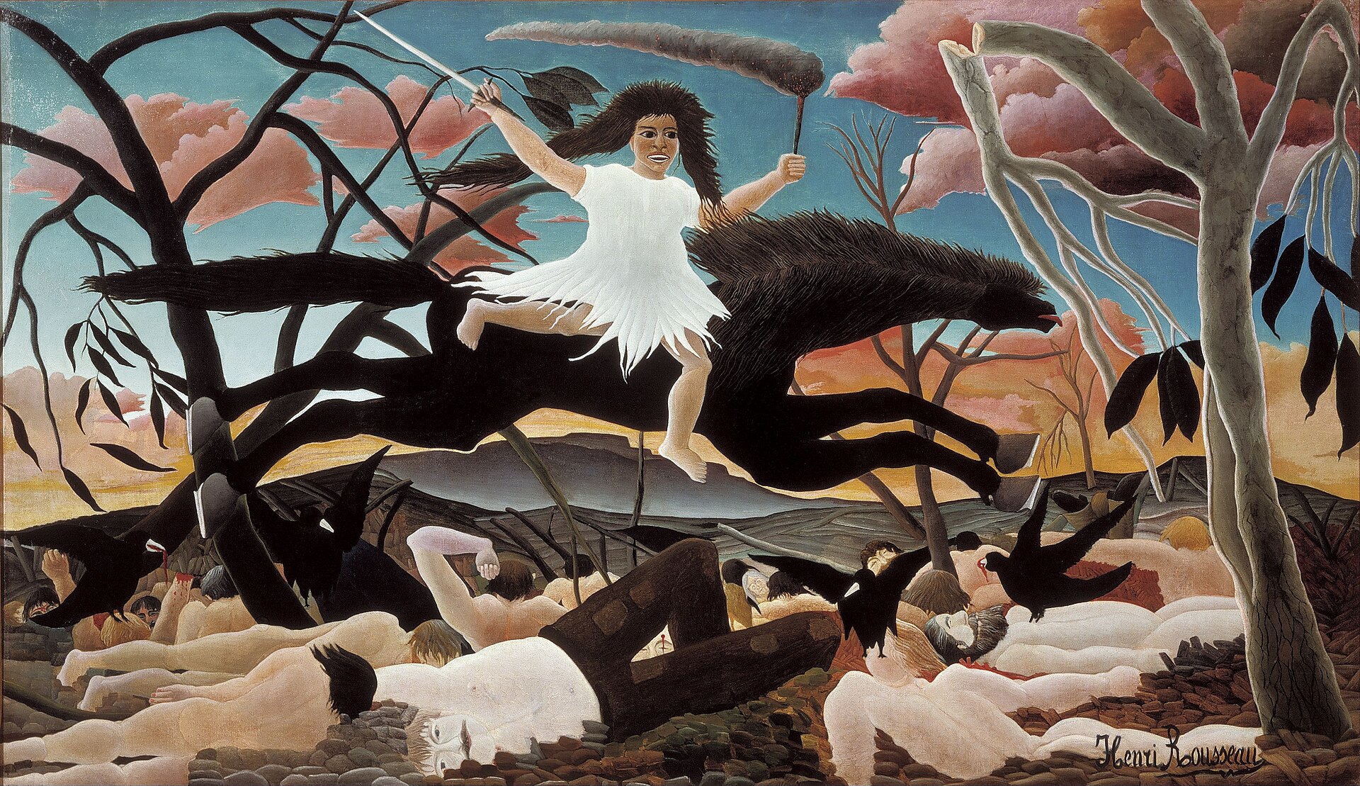 ‘La guerra’, Henri Rousseau, 1894.