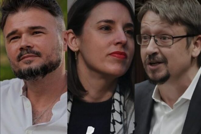 L’acte de Rufián, Montero i Domènech exhaureix les entrades en pocs minuts