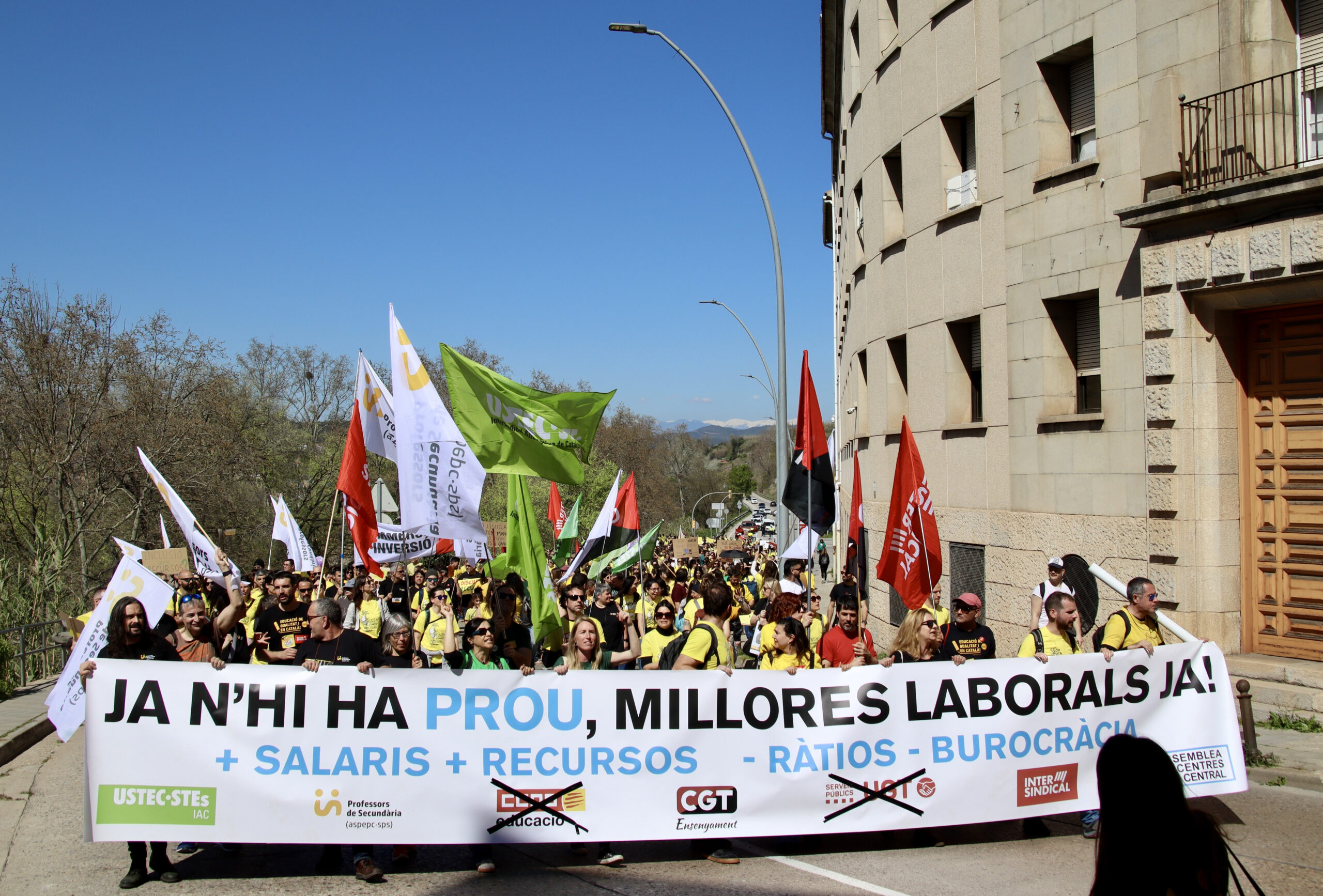 La manifestació de Manresa (fotografia: ACN / Nia Escolà).