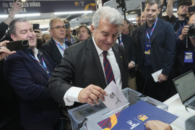 Laporta guanyaria les eleccions del Barça amb un 66% dels vots, segons el sondatge de TV3