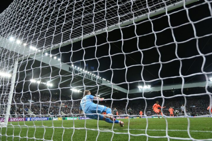 El gol de Lamine Yamal a Newscastle. (Fotografia: Adam Vaughman)