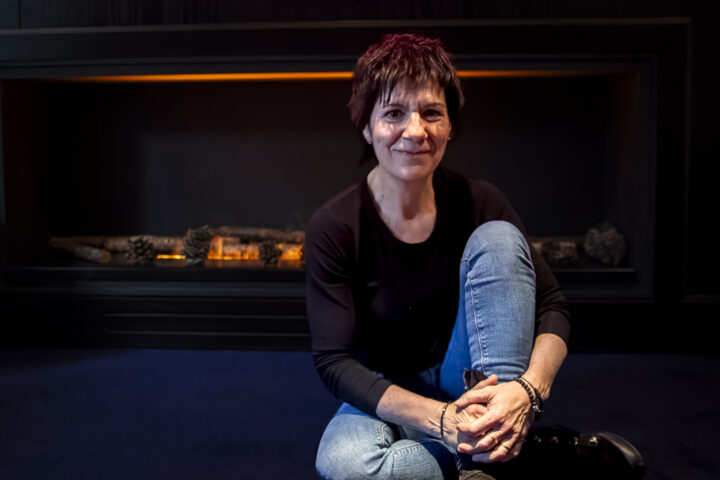 Empar Moliner, dimarts a Barcelona (Foto: Albert Salamé)