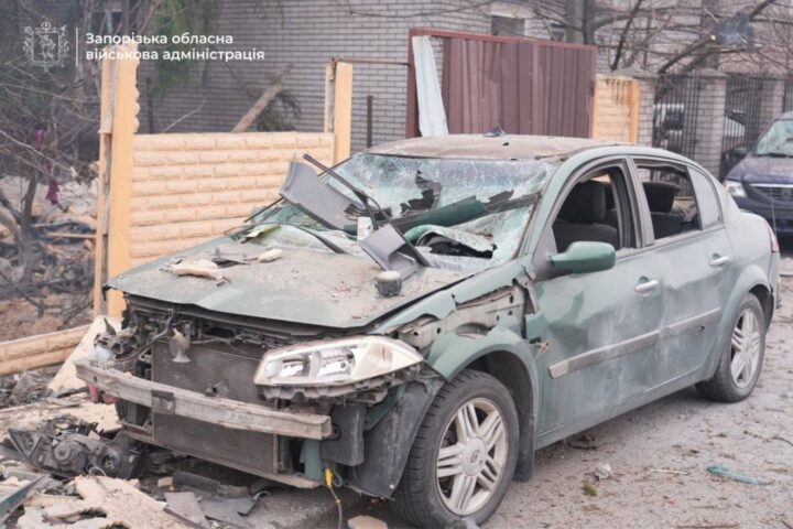 Bombardament rus a Ucraïna (fotografia: govern regional de Zaporíjia).