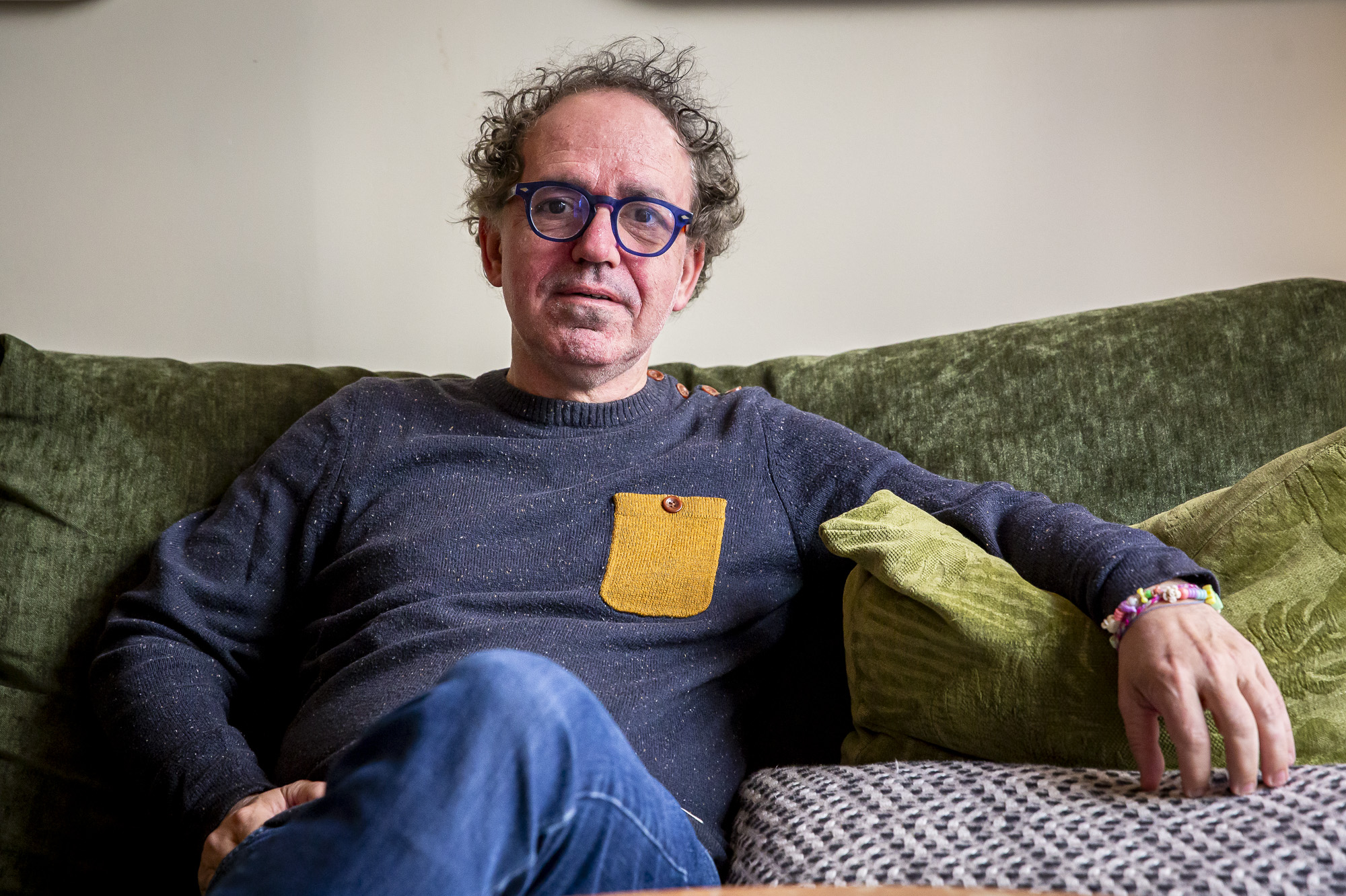 Francesc Canosa, dimarts passat al centre de Barcelona (Foto: Albert Salamé)