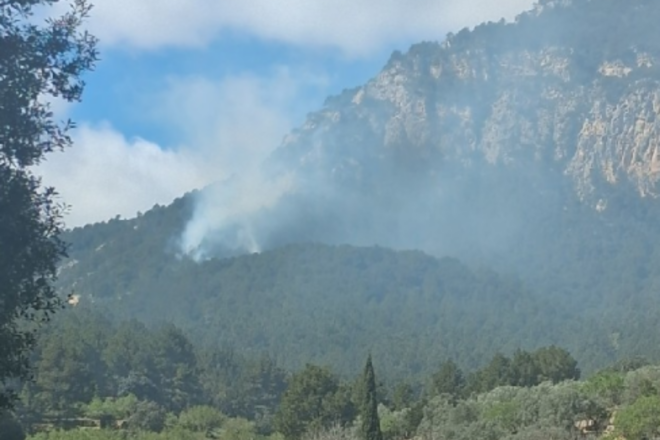 Declarat un incendi forestal a Paüls, al Baix Ebre