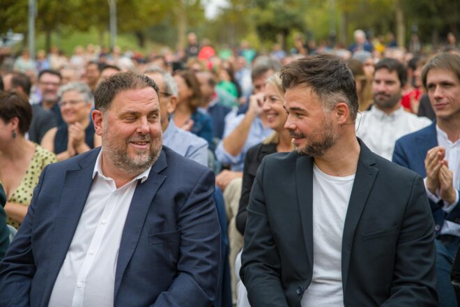 Junqueras rebutja el front d’esquerres de Rufián i defensa que ERC es presenti amb marca pròpia