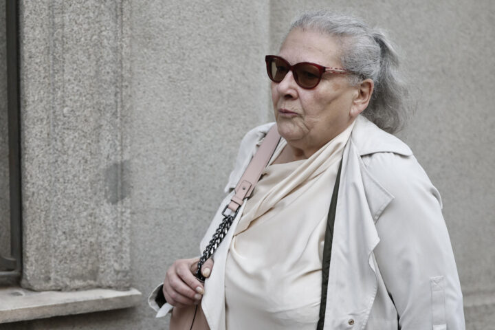 Carmen Pano, arribant al Suprem espanyol (fotografia: EFE / Sergio Pérez).