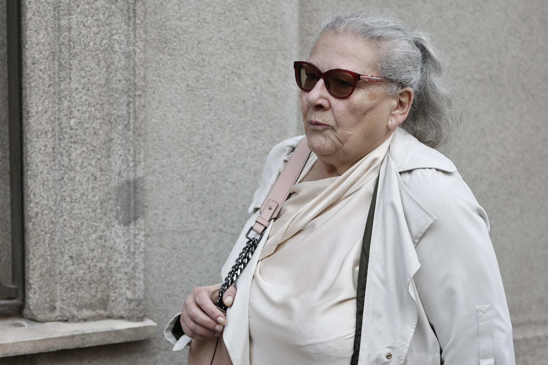 Carmen Pano, arribant al Suprem espanyol (fotografia: EFE / Sergio Pérez).