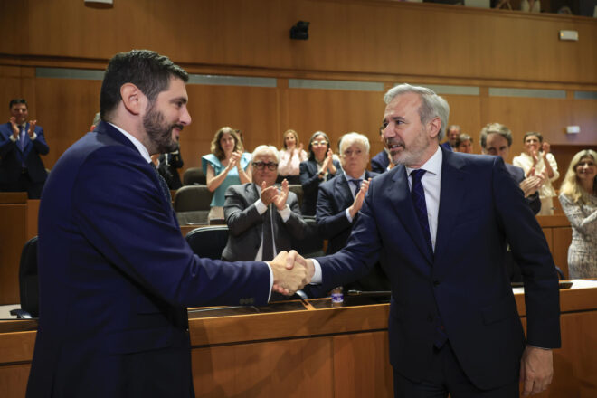 Azcón reelegit president de l’Aragó amb els vots de Vox