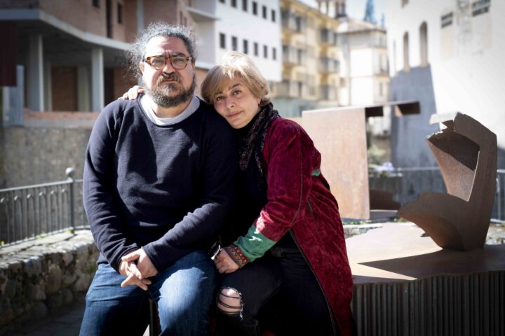 Hossein Zoghi (esquerra) i Mahsa Moheballi a Ribes de Freser (Foto: Adiva Koenigsberg)