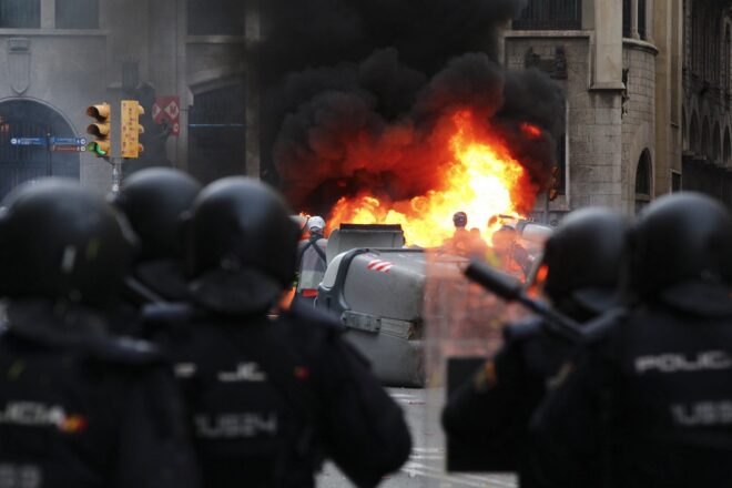 El cas del ferit més greu en les protestes contra la sentència arriba a l’Audiència espanyola