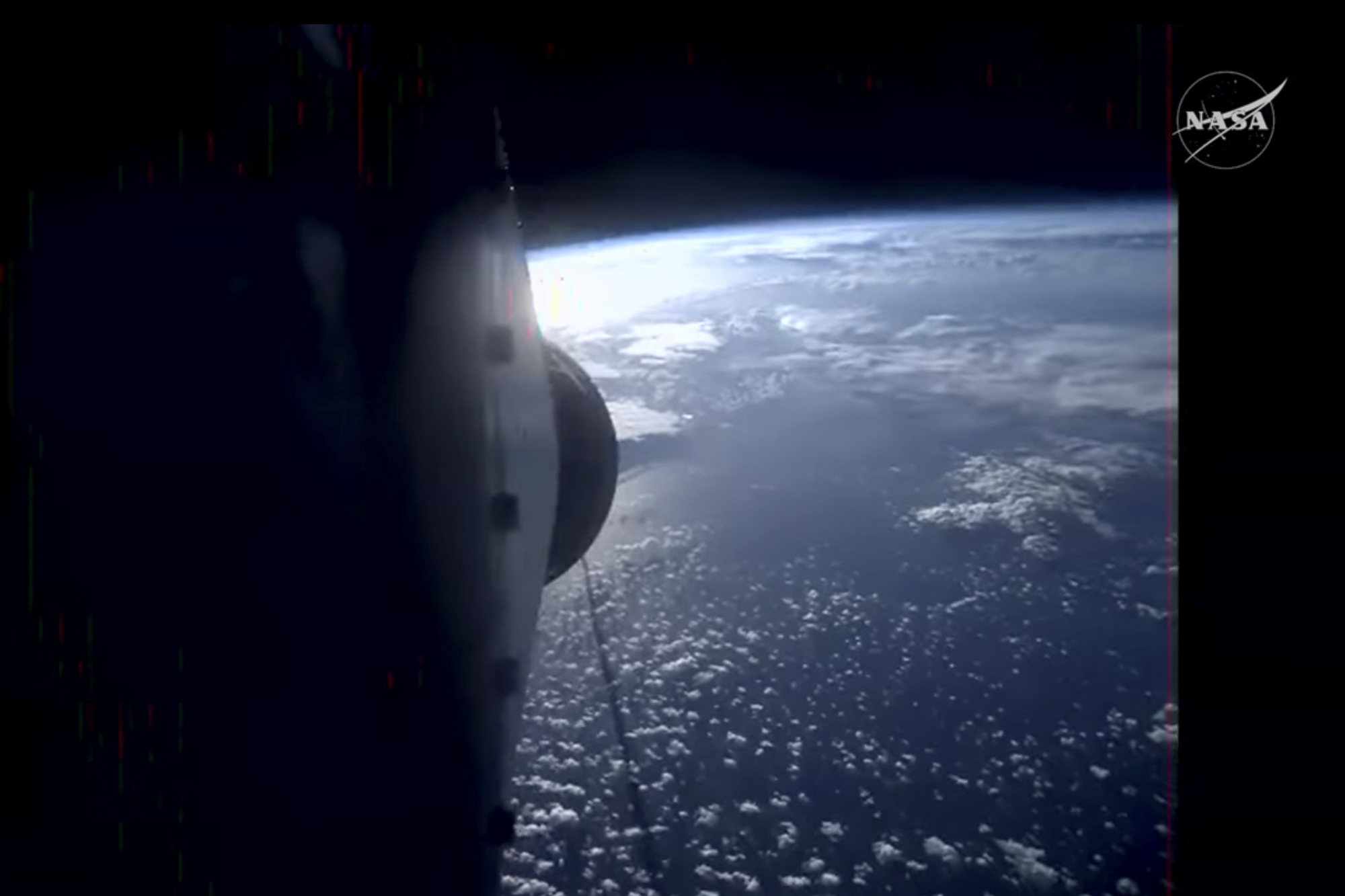 Imatge de la Terra de la nau Artemis estant (fotografia cedida per la NASA).