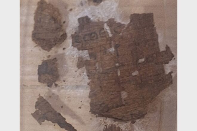 Troben per primera vegada en una mòmia d’època romana un papir en grec amb un passatge de la ‘Ilíada’ d’Homer