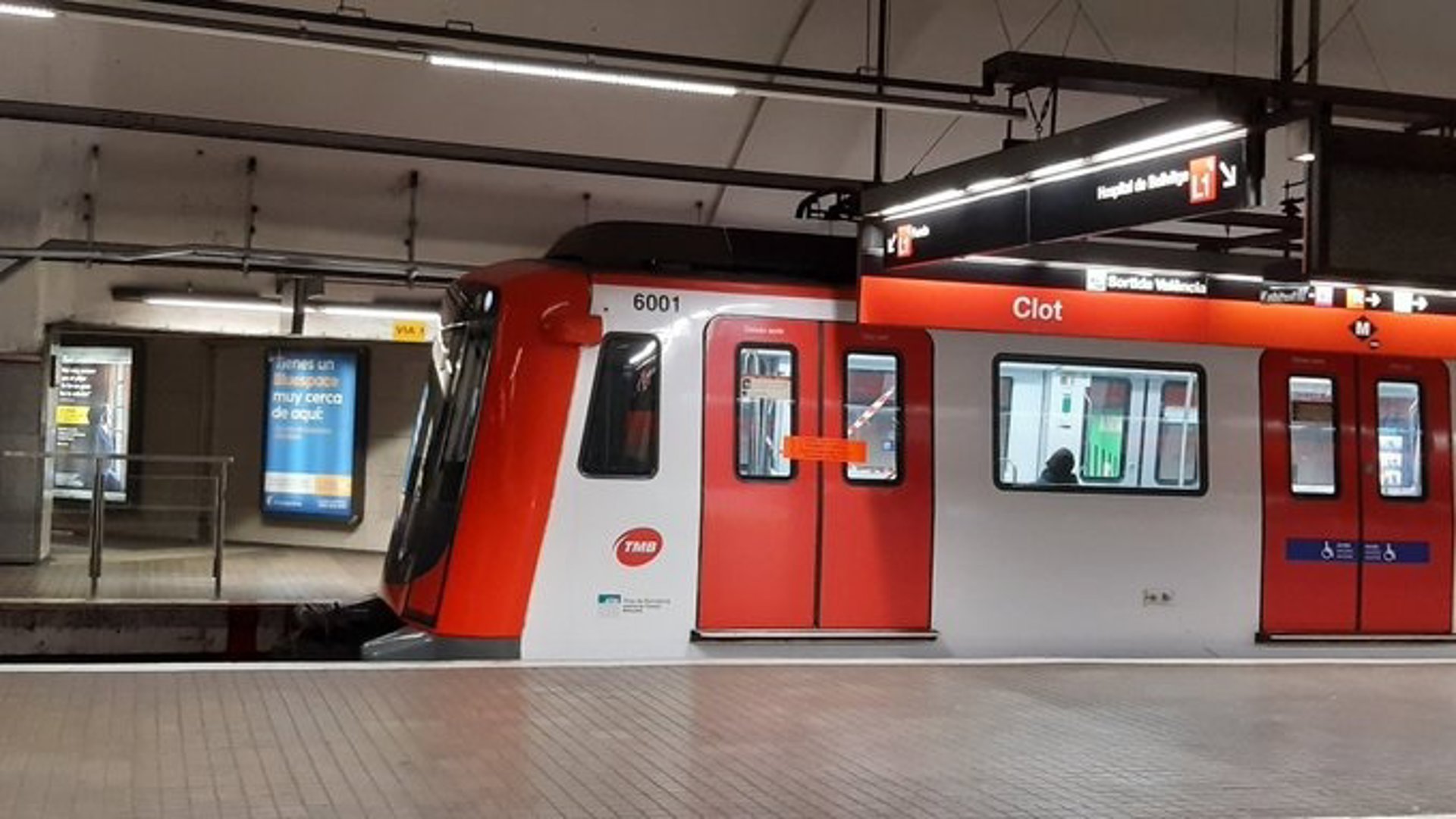 L'estació del Clot de la L1 del metro de Barcelona (imatge d'arxiu).