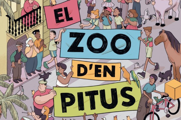 Coberta de ‘El zoo d’en Pitus’ de Sebastià Sorribas en format còmic (imatge: la Galera).