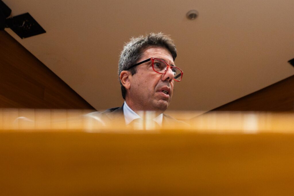 Mazón presenta un recurs contra la negativa que l’Audiència de València revise documents concrets de la gota freda