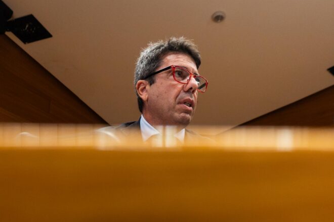 Mazón recorre per a personar-se en la causa de la gota freda i no haver de declarar com a testimoni