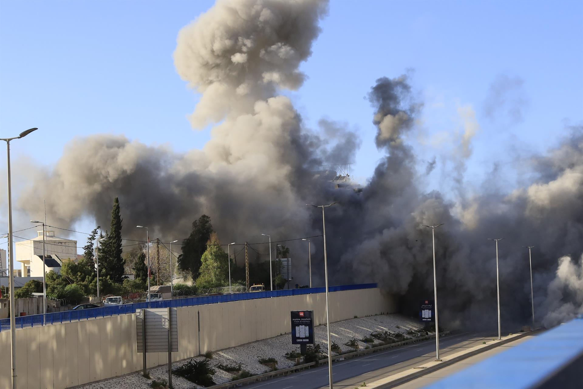 Bombardament israelià a Beirut (imatge d'arxiu).