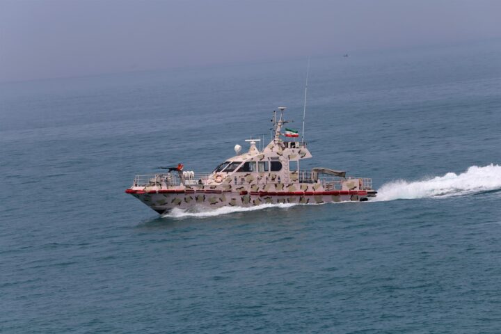 Arxiu – Imatge d’arxiu d’una patrullera de la Guàrdia Revolucionària iraniana en maniobres