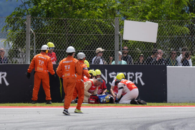 Àlex Márquez sofreix un accident greu durant el GP de Catalunya