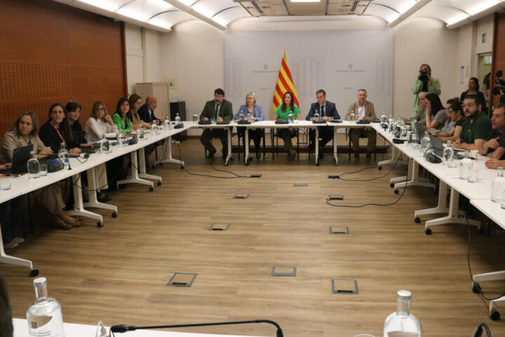 Imatge d'arxiu d'una mesa sectorial d'Educació.