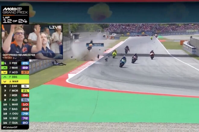 Àlex Márquez sofreix un accident greu durant el GP de Catalunya