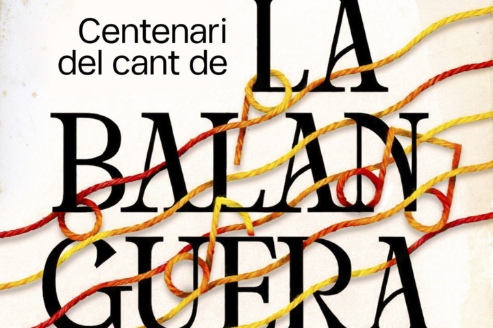 Cartell de l'Obra Cultural Balear per a la cantada centenària de La Balanguera