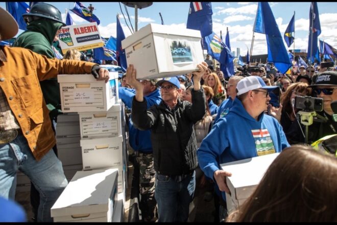 Els independentistes d’Alberta presenten prou signatures per forçar un referèndum