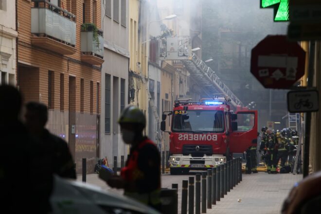 Explota una bombona de butà en un edifici al barri del Poblenou de Barcelona