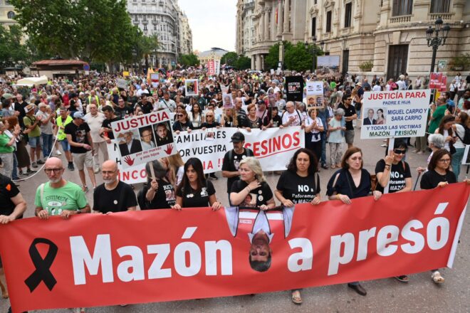 “Consell dimissió i Mazón a presó”: nova manifestació a València per demanar responsabilitats per la gota freda