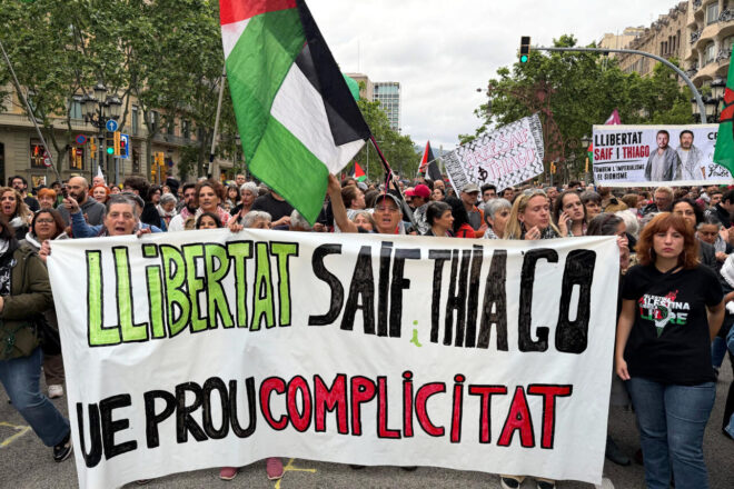 Una concentració a Barcelona exigeix l’alliberament d’Abú Keixec i Ávila