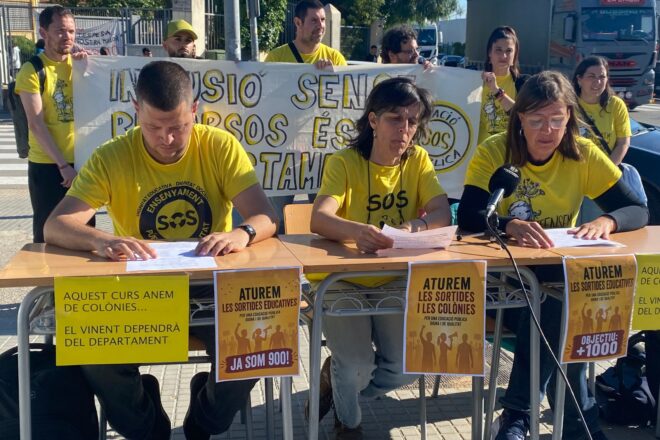 Més de 900 centres educatius no faran sortides ni colònies si el govern d’Illa no es mou