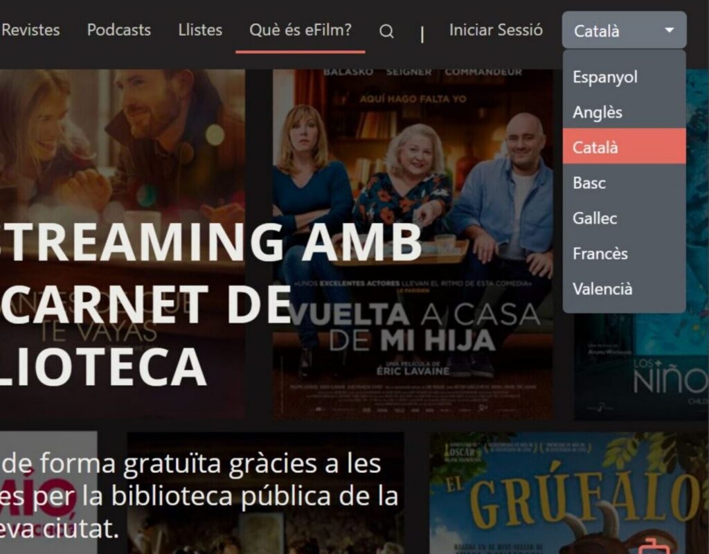 El servei de ‘streaming’ de les biblioteques públiques tracta el català i el valencià com a llengües diferents