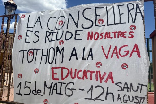 El Sindicat d’Estudiants convoca vaga divendres i s’afegeix a les mobilitzacions dels docents al País Valencià