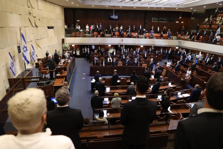 Vista d’arxiu del ple del parlament d’Israel. (Fotografia: Europa Press/Alex Kolomoisky/JINI).