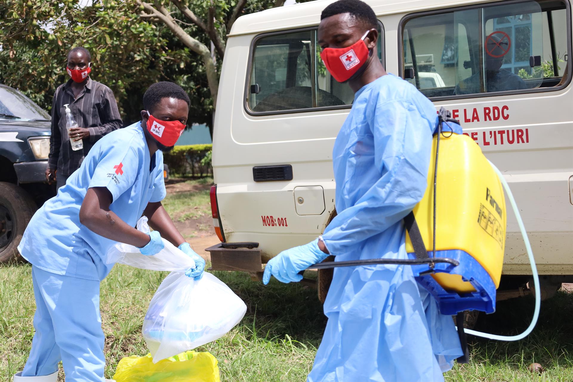 Tasques de contenció del brot d’Ebola a la República Democràtica del Congo el maig del 2026 (fotografia: Europa Press).