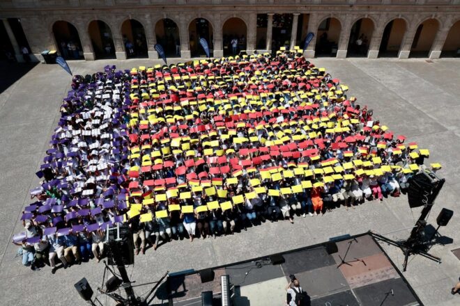 Un miler d’alumnes canta “La Balanguera” a la Misericòrdia