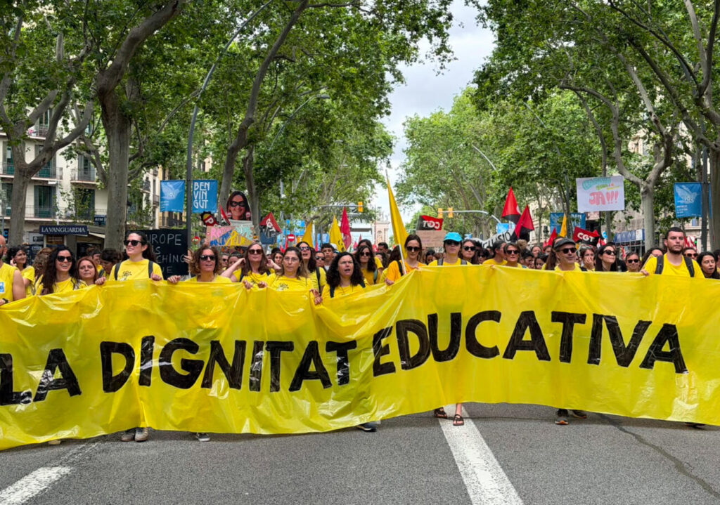 Els sindicats preparen una gran manifestació a Barcelona el 14 de juny per exigir canvis en l’educació pública