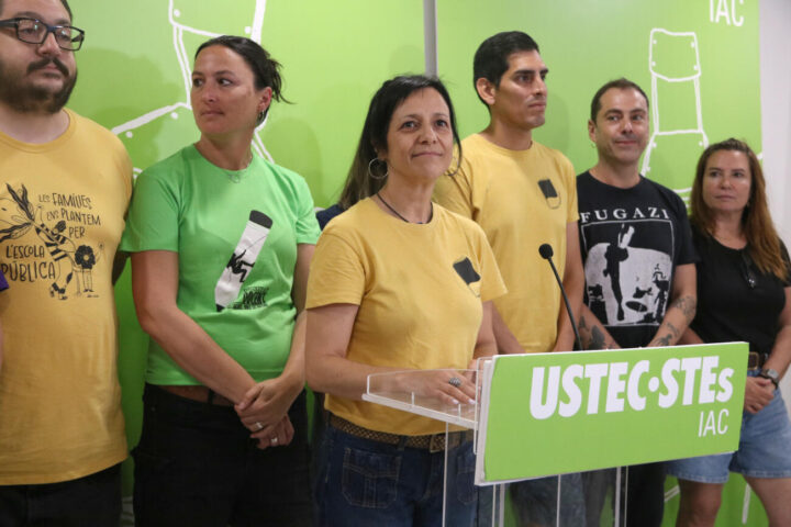 Iolanda Segura, portaveu de la USTEC, en una imatge d'arxiu.