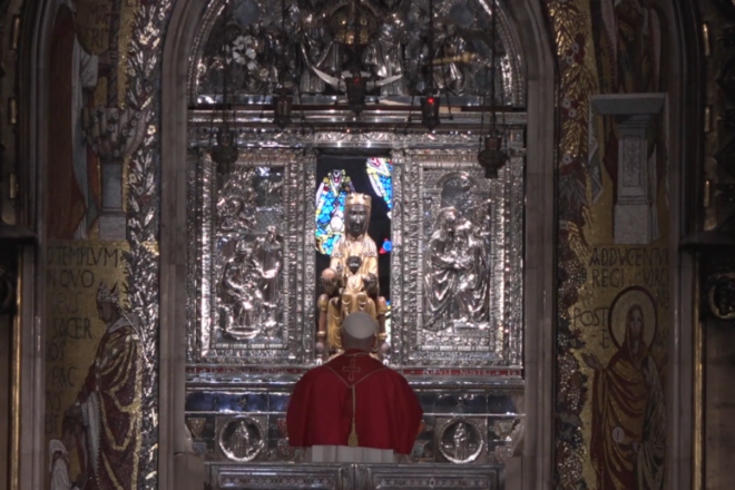 Lleó XIV s’encomana a la Moreneta