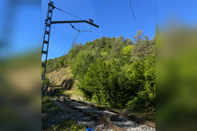 Interrompuda la R3 de Rodalia entre Ripoll i Ribes de Freser per un sabotatge a la catenària
