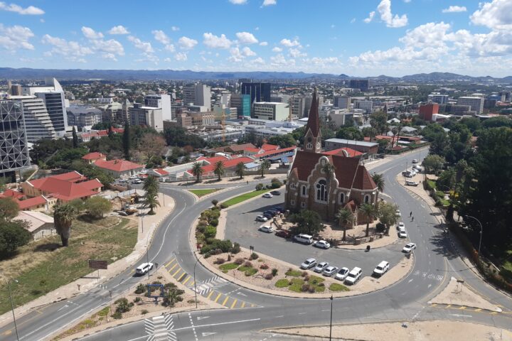 La Christuskirche, Església Evangèlica Luterana, de Windhoek (fotografia: X. Montanyà).
