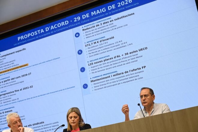 Ortí critica durament els sindicats i els acusa de coaccionar docents i famílies per forçar-los a fer vaga