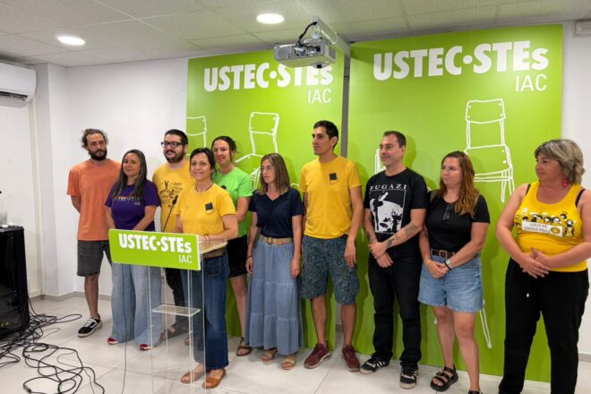 La USTEC fa una crida a tornar a la vaga i reclama una reunió amb la consellera Niubó