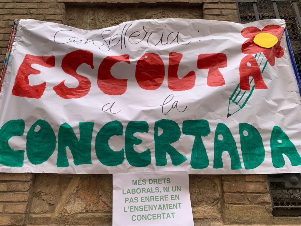 CCOO, UGT i STEPV endureixen les protestes i convoquen una vaga de jornada sencera a la concertada el 17 de juny