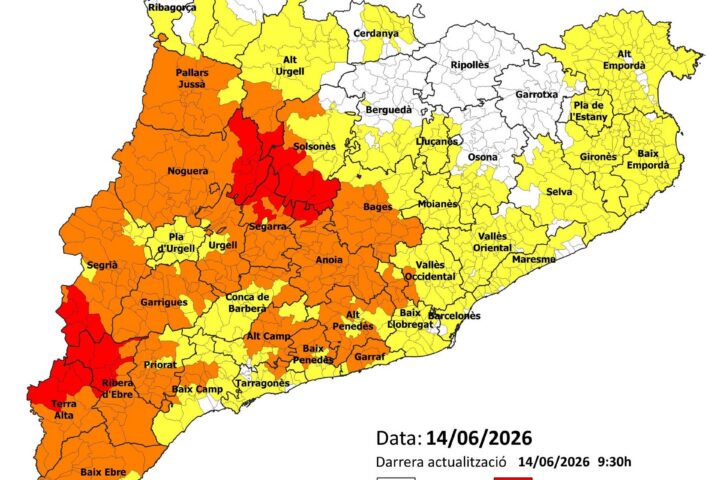 Mapa del Pla Alfa per a avui (fotografia: Agents Rurals).