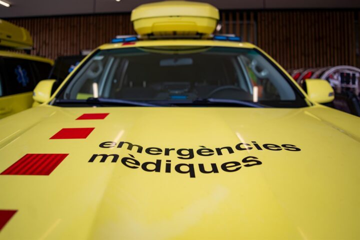 Ambulàncies a la nova seu del SEM, el 18 de febrer de 2026, a l’Hospitalet de Llobregat (fotografia: Europa Press/Lorena Sopêna).